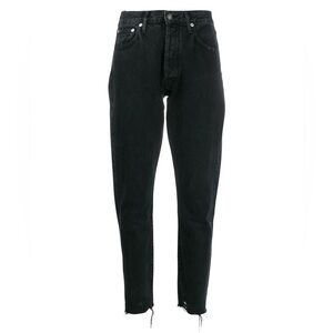 AGOLDE Black Jamie Straight Organic Cotton Jeans Ankle Length Women Size 26